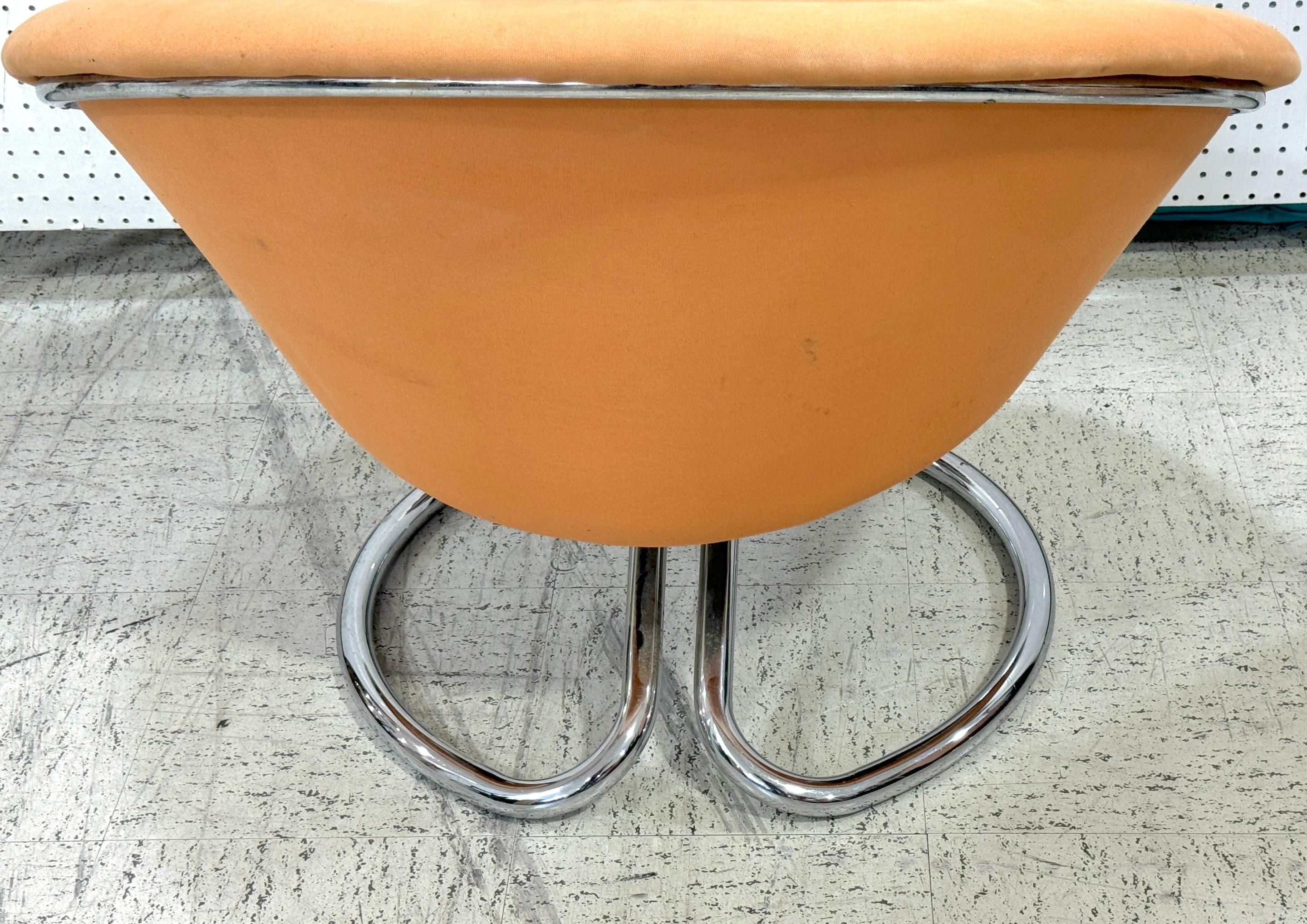 Tissu d'ameublement Paire de cadres de chaises longues chromées modernes italiennes par Giotto Stoppino, 1970 en vente