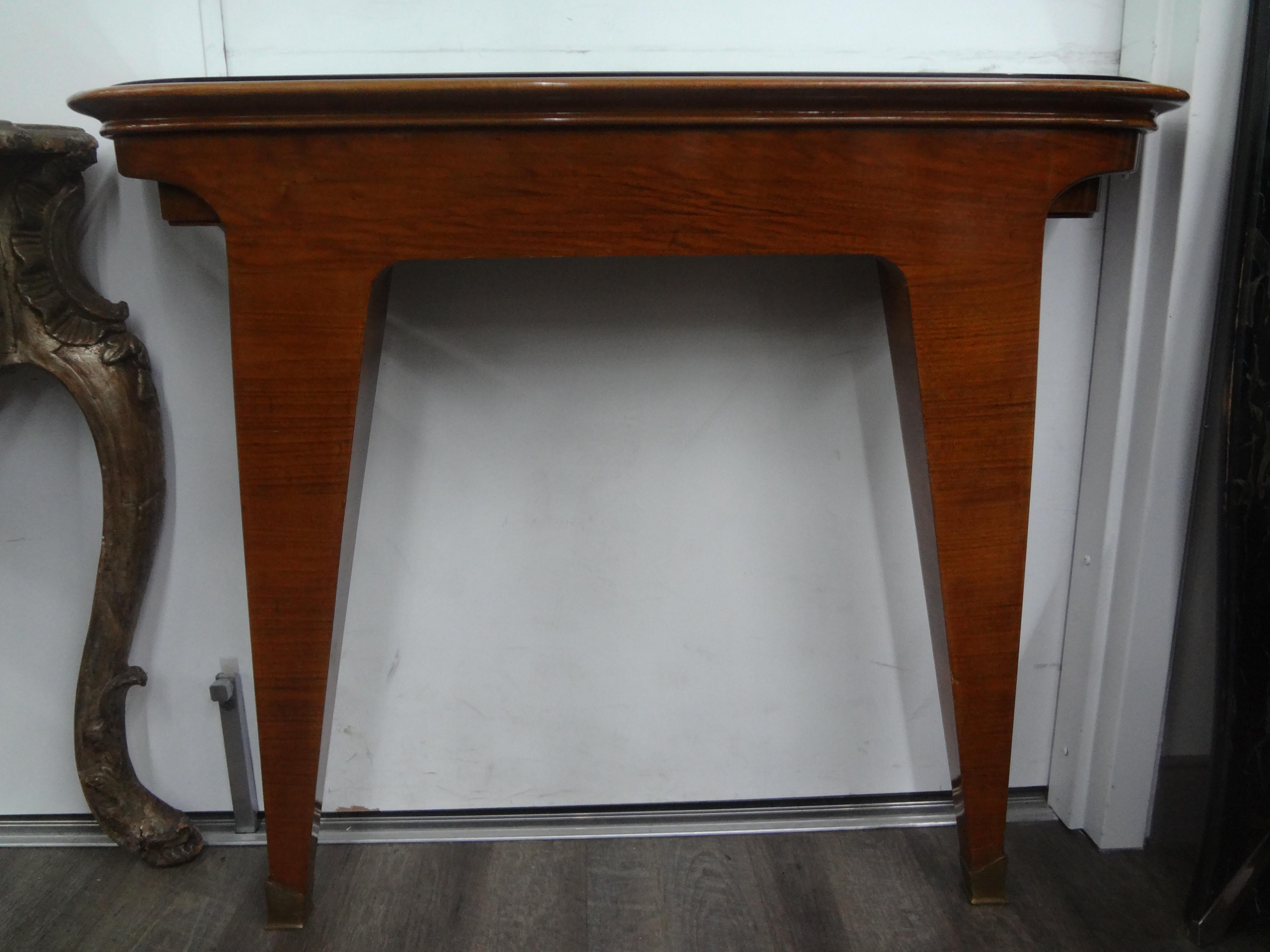 Mid-Century Modern Pair Of Italian Modern Console Tables After Gio Ponti For Sale
