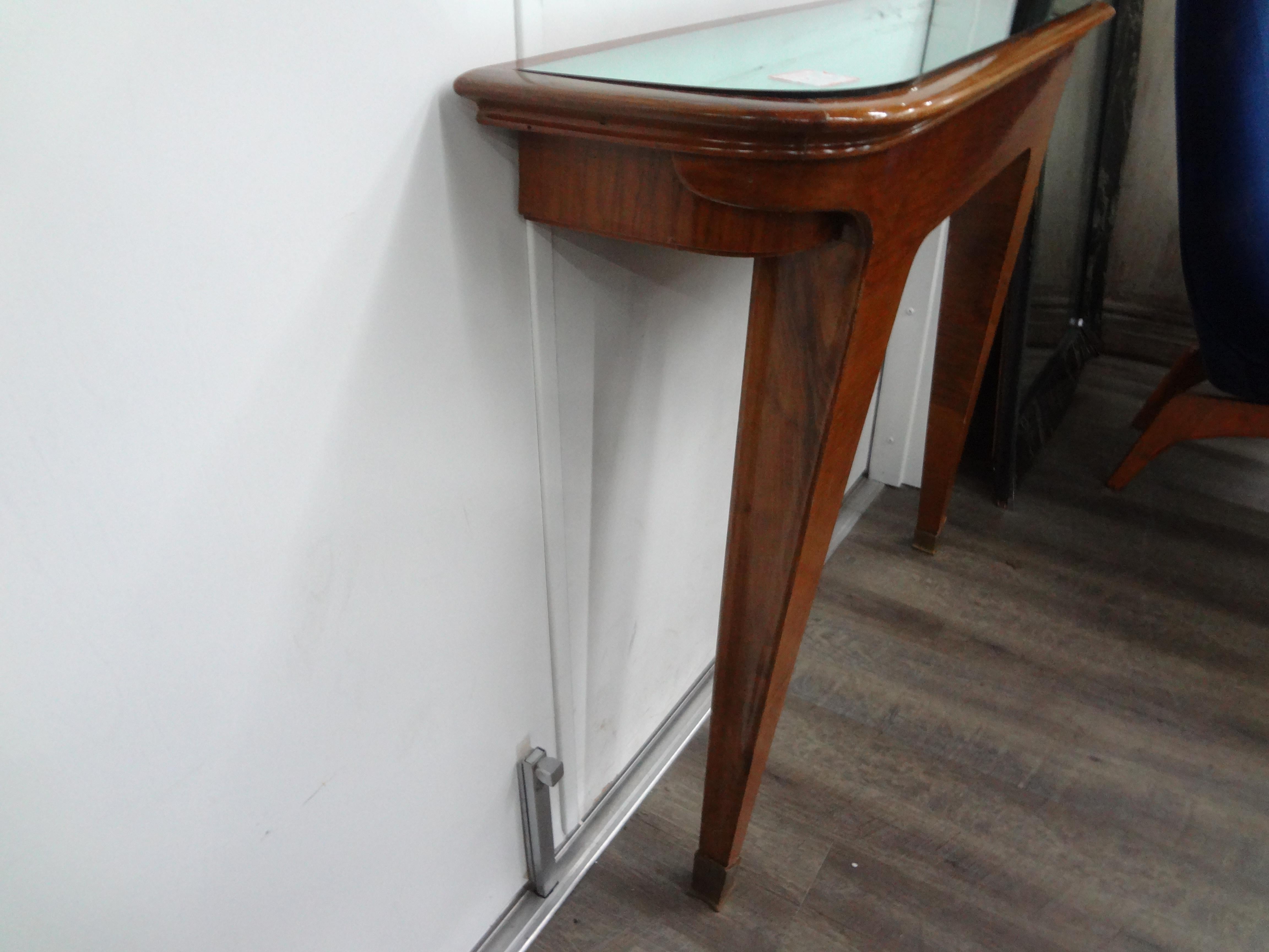 Pair Of Italian Modern Console Tables After Gio Ponti For Sale 2