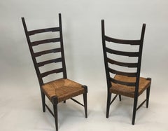 Pareja de sillas auxiliares italianas de artesano moderno Attr. a Gio Ponti circa 1939