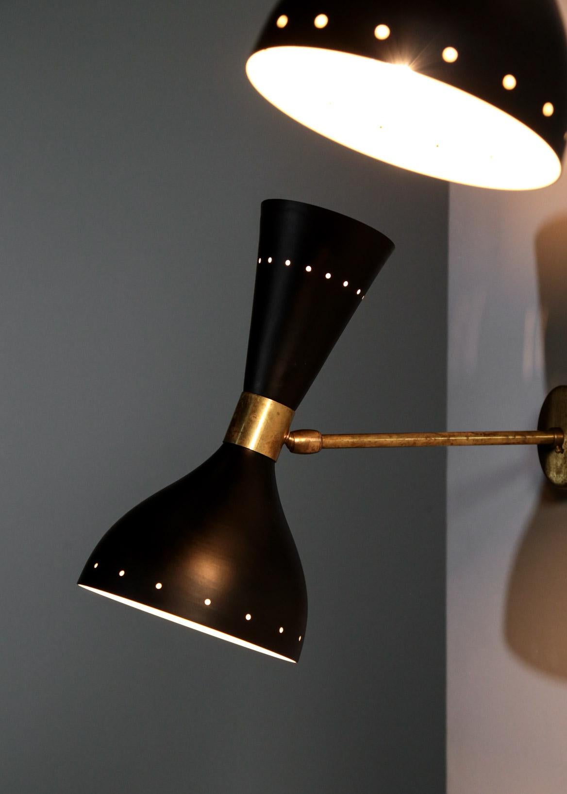 Modern Diabolo Sconce Stilnovo Style, Wall Light For Sale 2