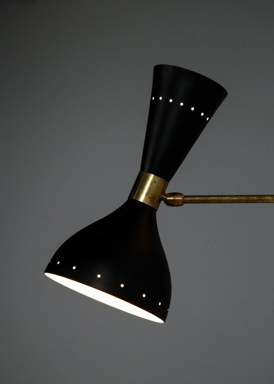 Mid-Century Modern Modern Diabolo Sconce Stilnovo Style, Wall Light For Sale
