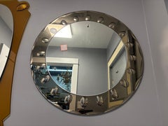 Pair Of Italian Modern Fontana Arte Inspired Mirrors