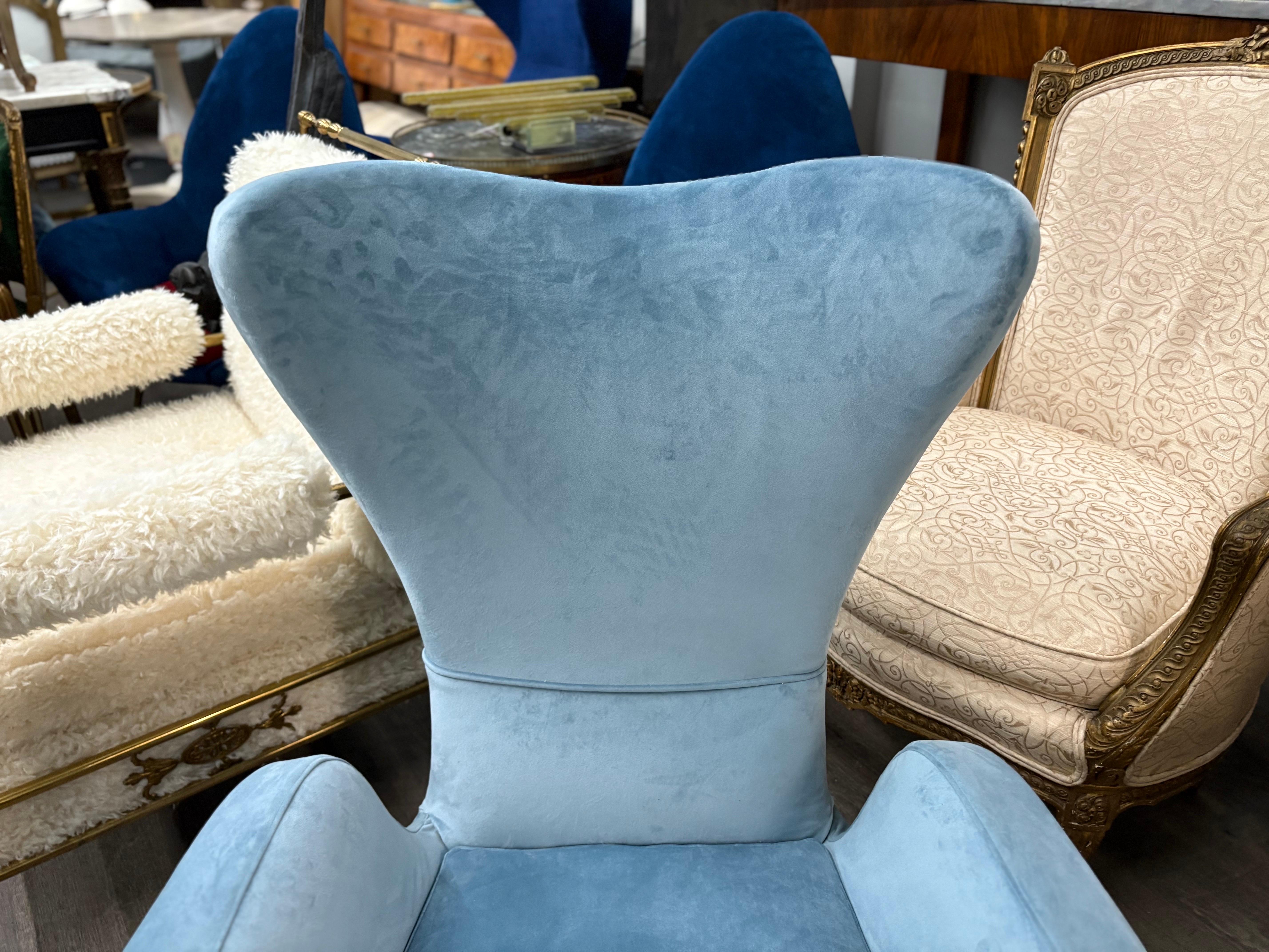Milieu du XXe siècle Paire de chaises longues modernes italiennes inspirées de Gio Ponti en vente