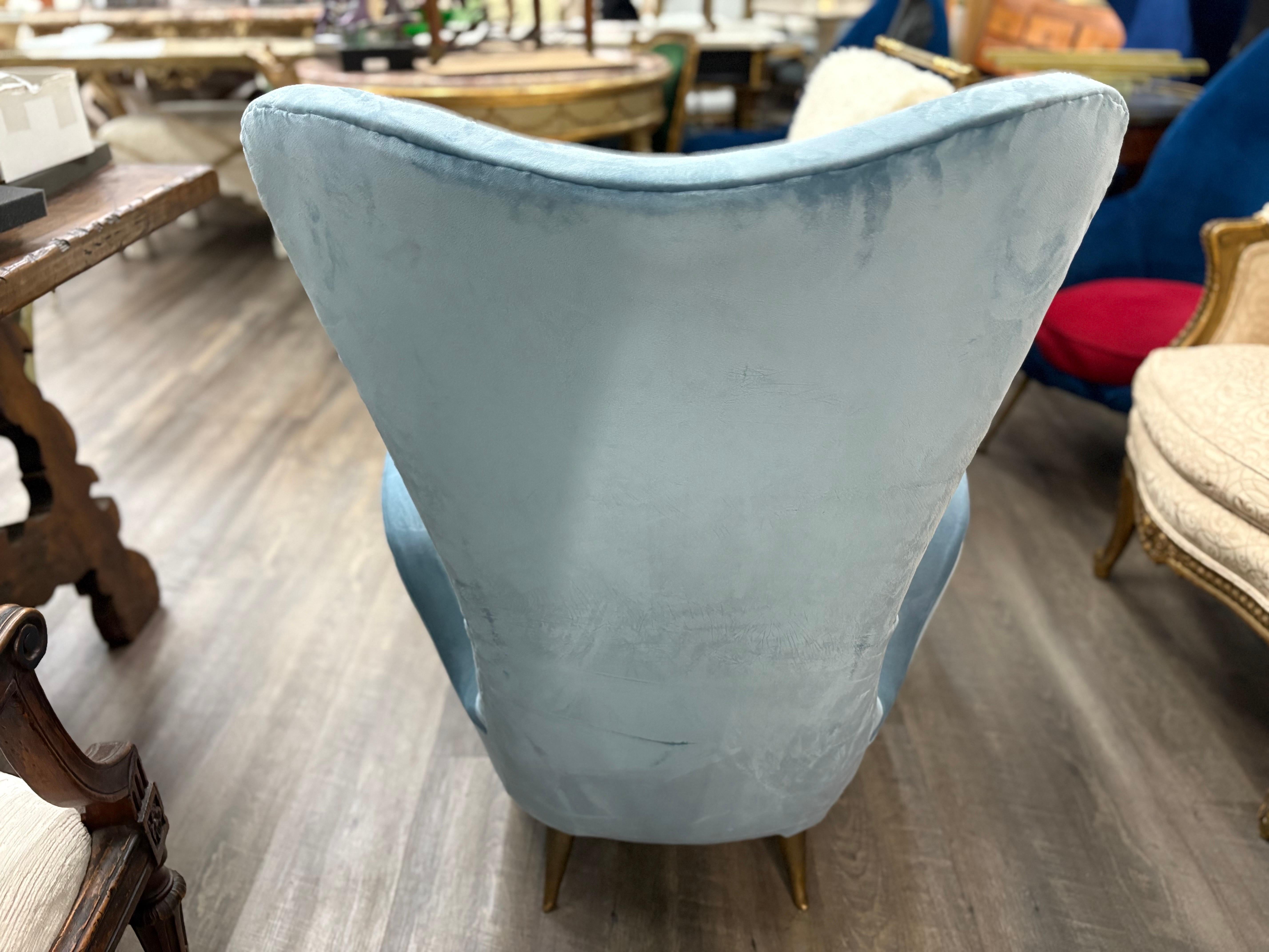 Paire de chaises longues modernes italiennes inspirées de Gio Ponti en vente 1