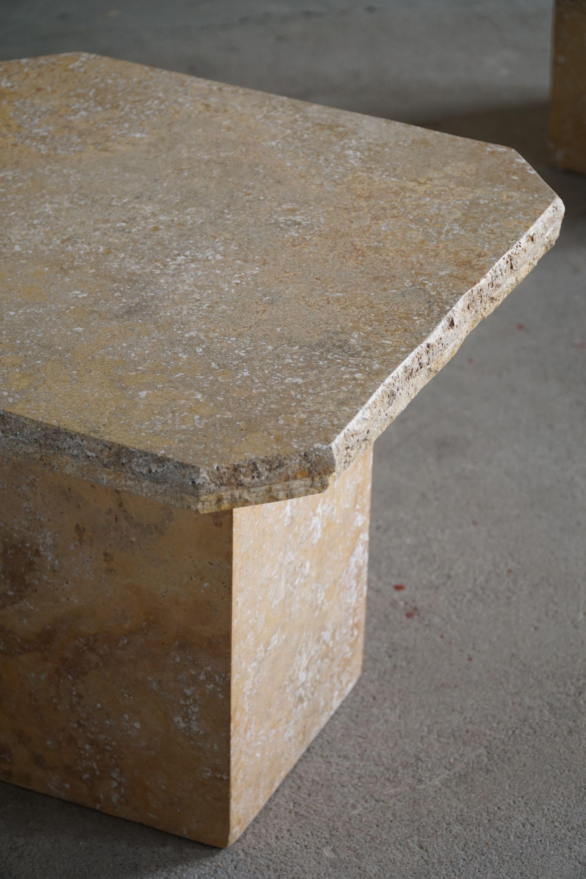 Pair of Italian Modern Granite Side Tables, 1980s 4
