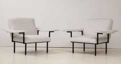 Pair of Italian Modernist Lounge Chairs, circa 1960