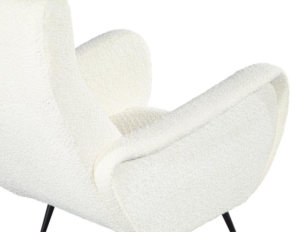 Pair of Italian Modern Lounge Chairs For Sale 8