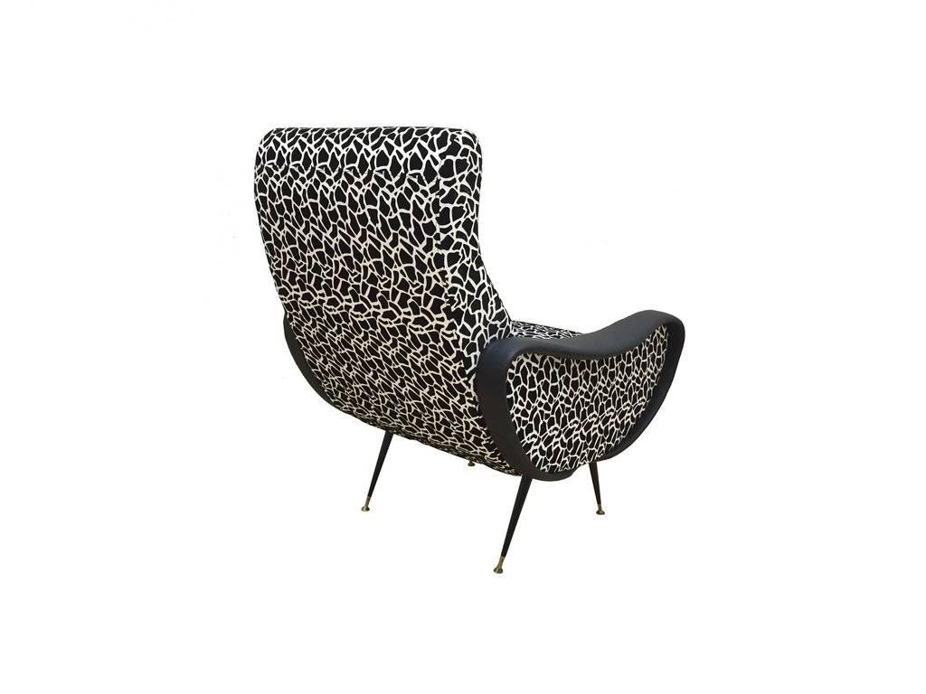 Mid-Century Modern Pair of Italian Modern Lounge Chairs