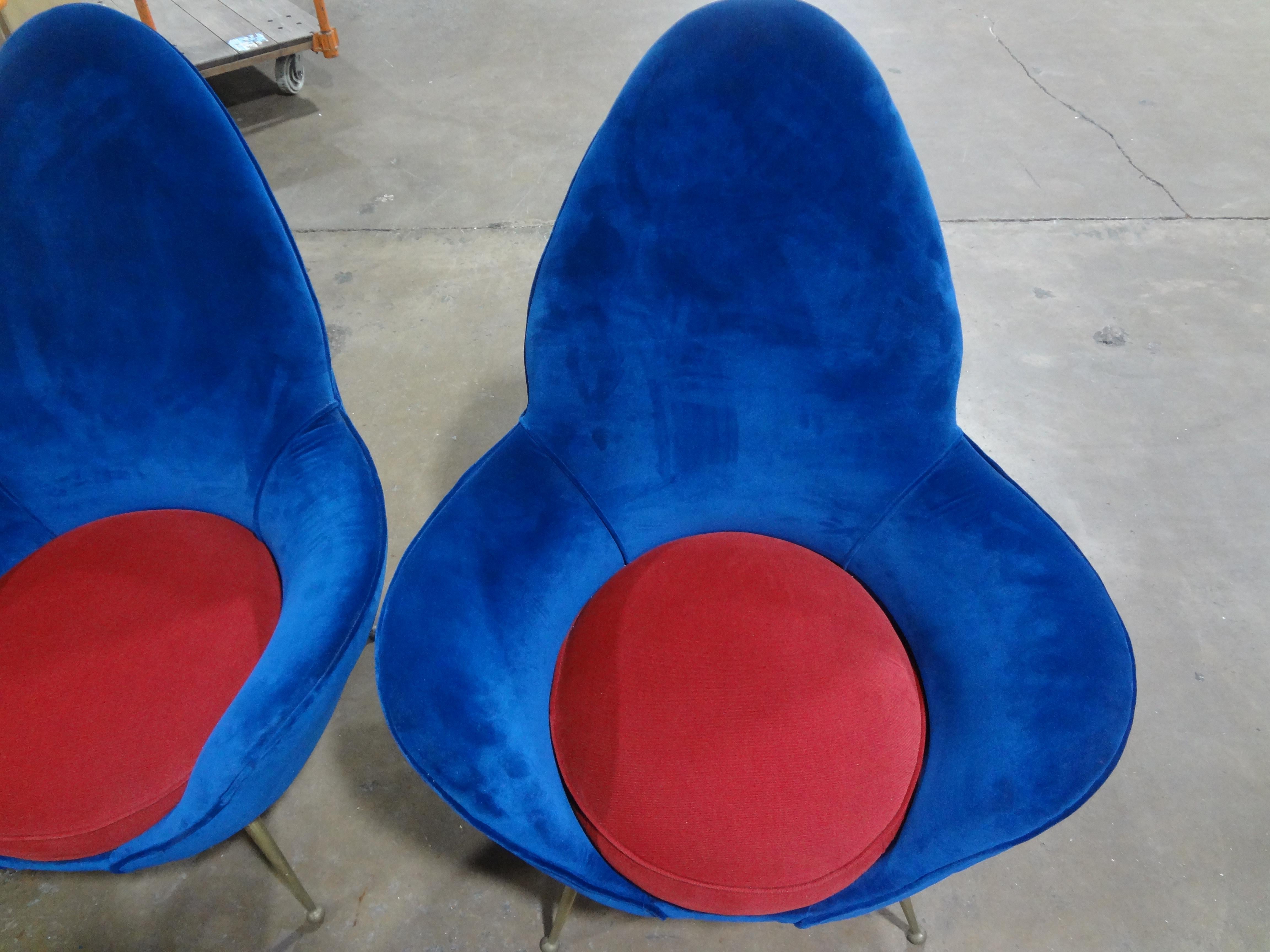 Mid-20th Century Pair Of Italian Modern Lounge Chairs By Marco Zanuso For Sale
