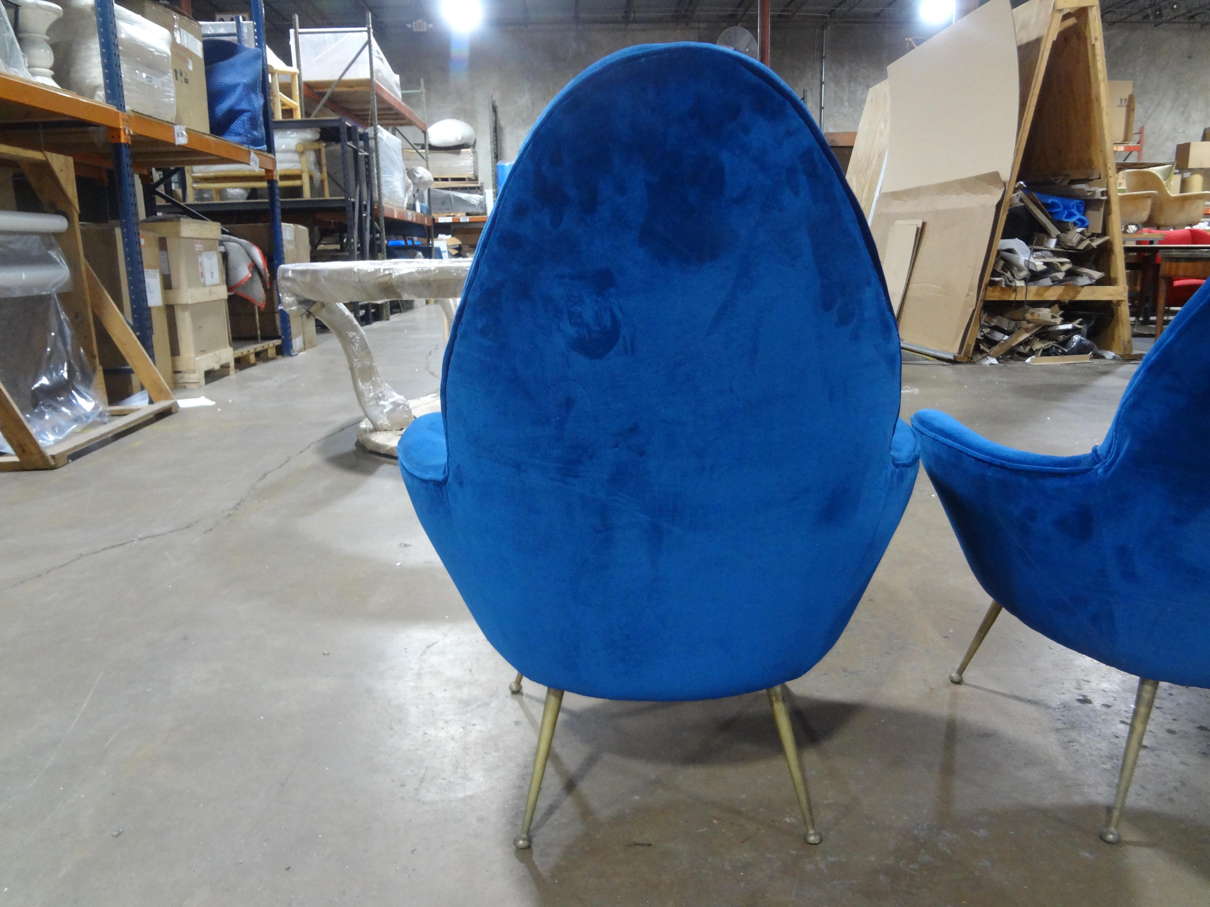 Pair Of Italian Modern Lounge Chairs By Marco Zanuso For Sale 1