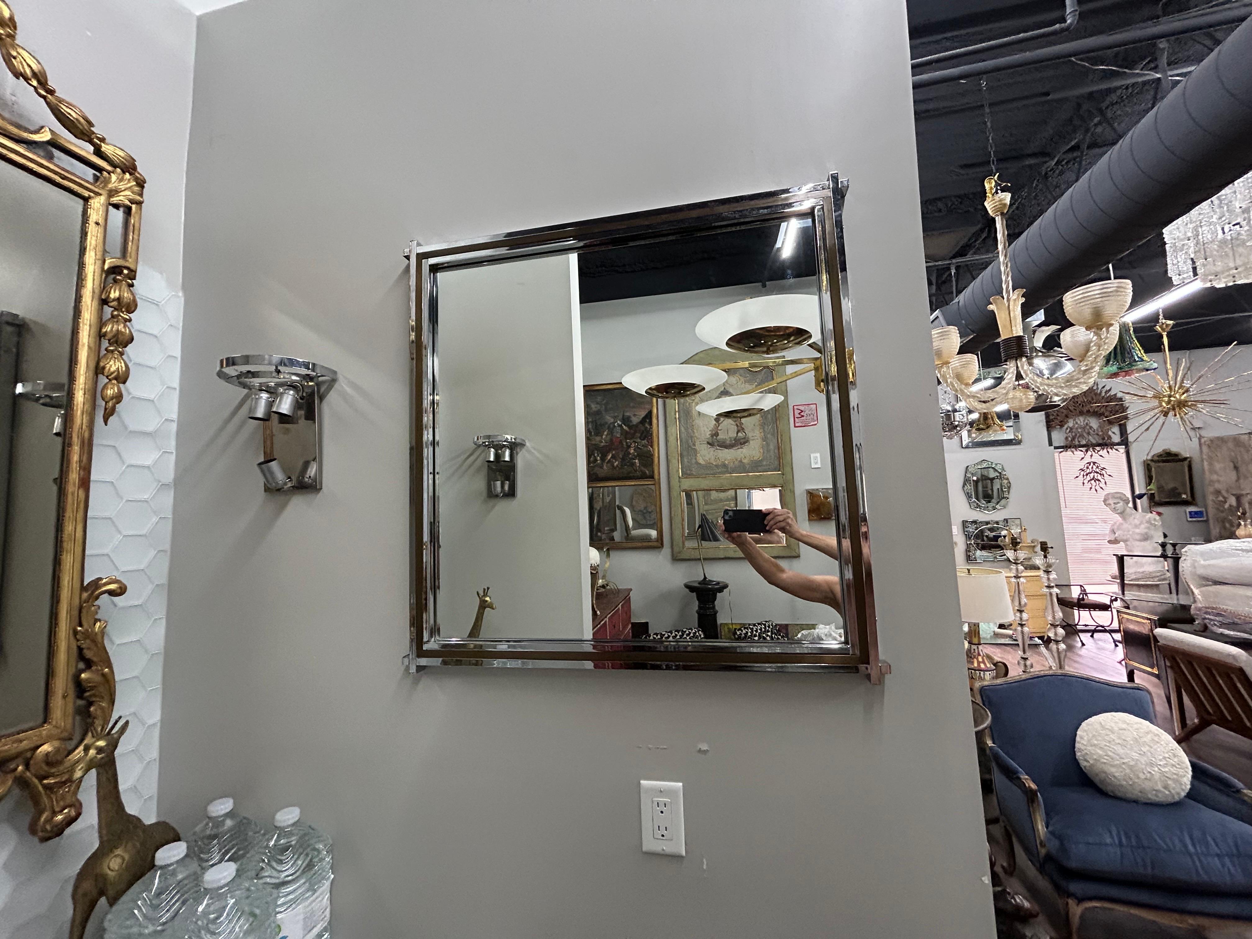 Fin du 20e siècle Paire de miroirs modernes italiens par Romeo Rega en vente