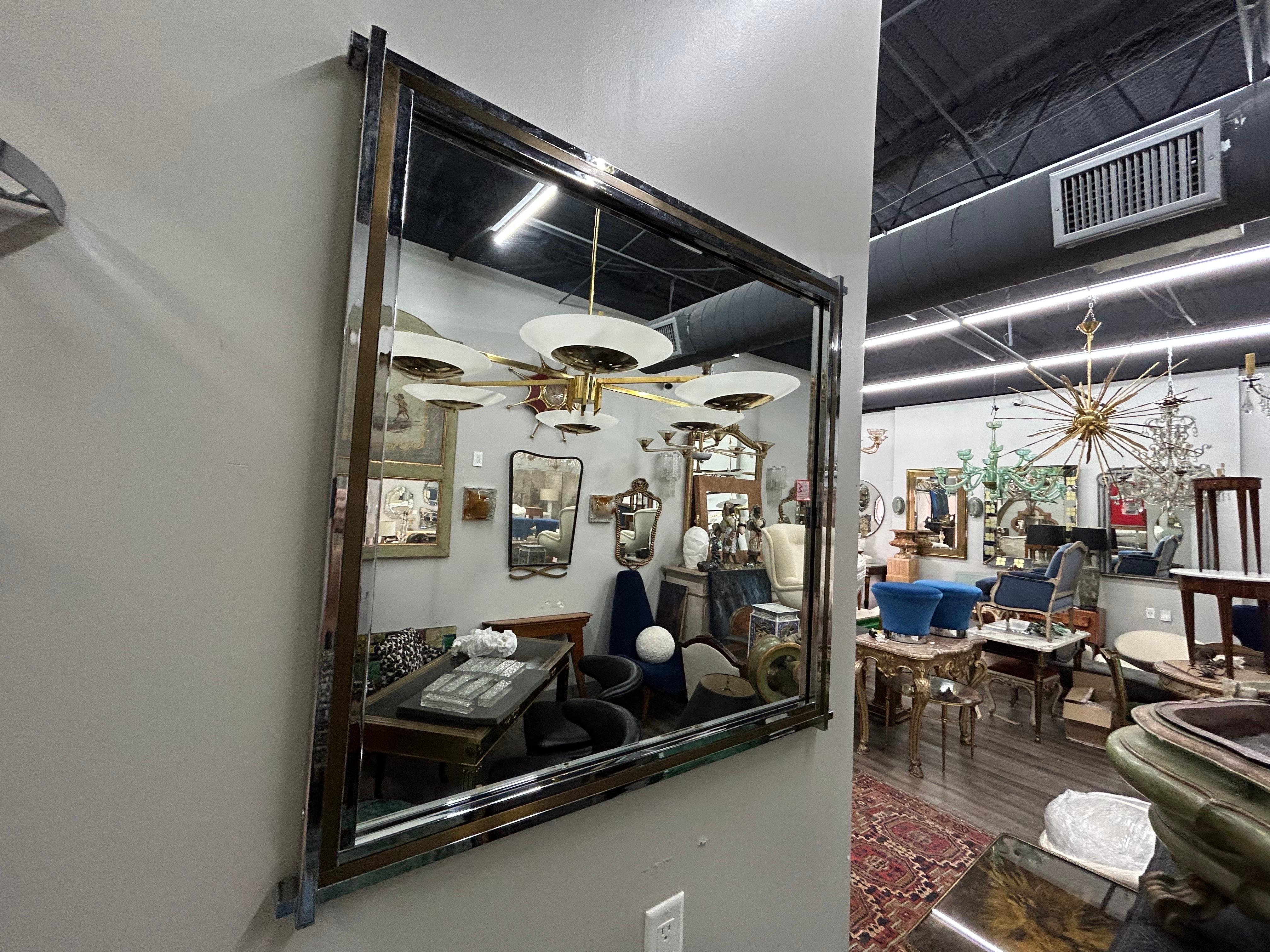 Paire de miroirs modernes italiens par Romeo Rega en vente 2