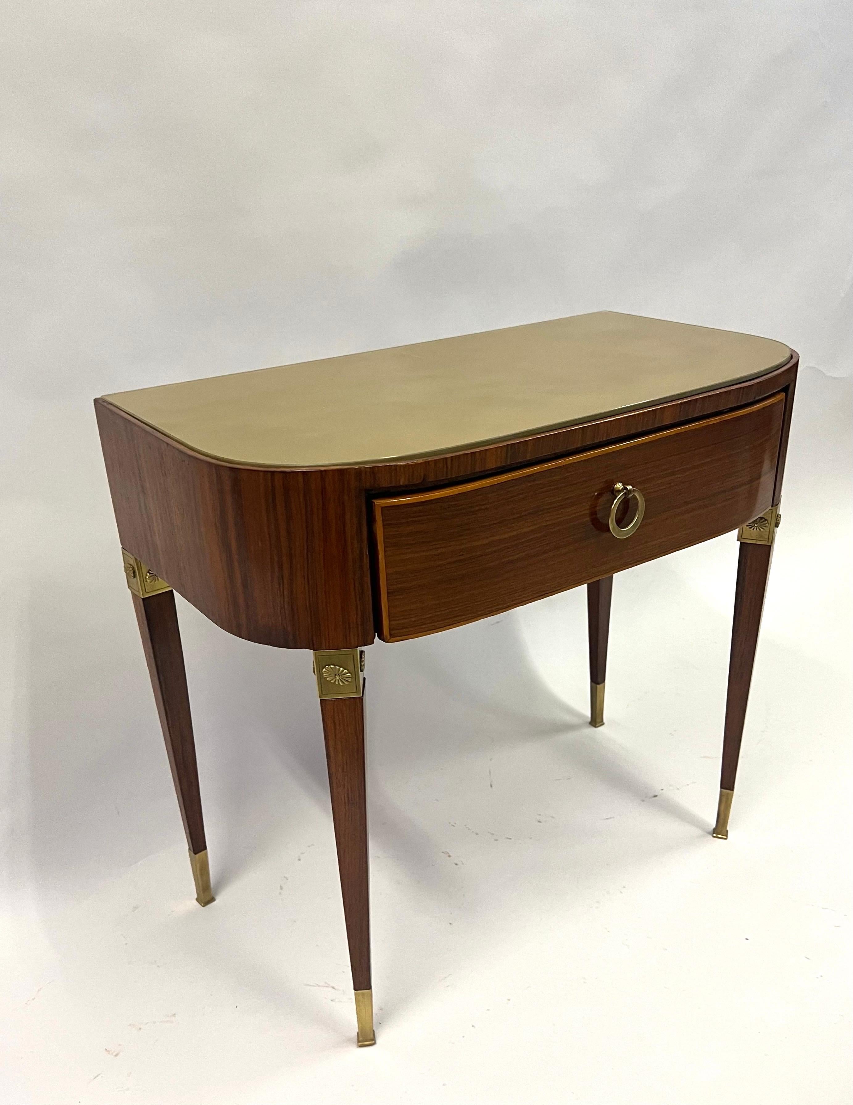 Pair of Italian Modern Neoclassical End or Side Tables / Nightstands, Gio Ponti For Sale 3