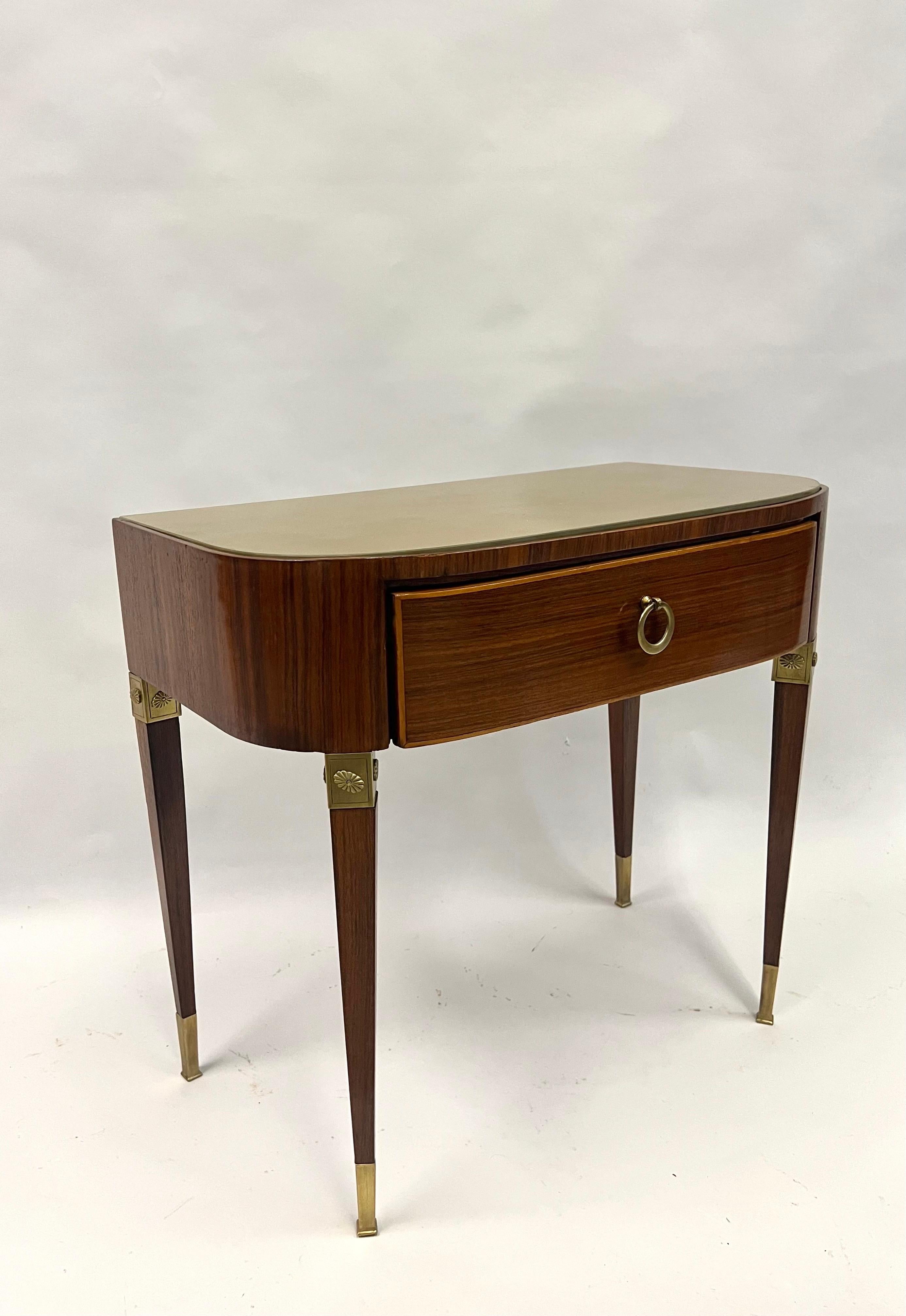 Pair of Italian Modern Neoclassical End or Side Tables / Nightstands, Gio Ponti For Sale 4