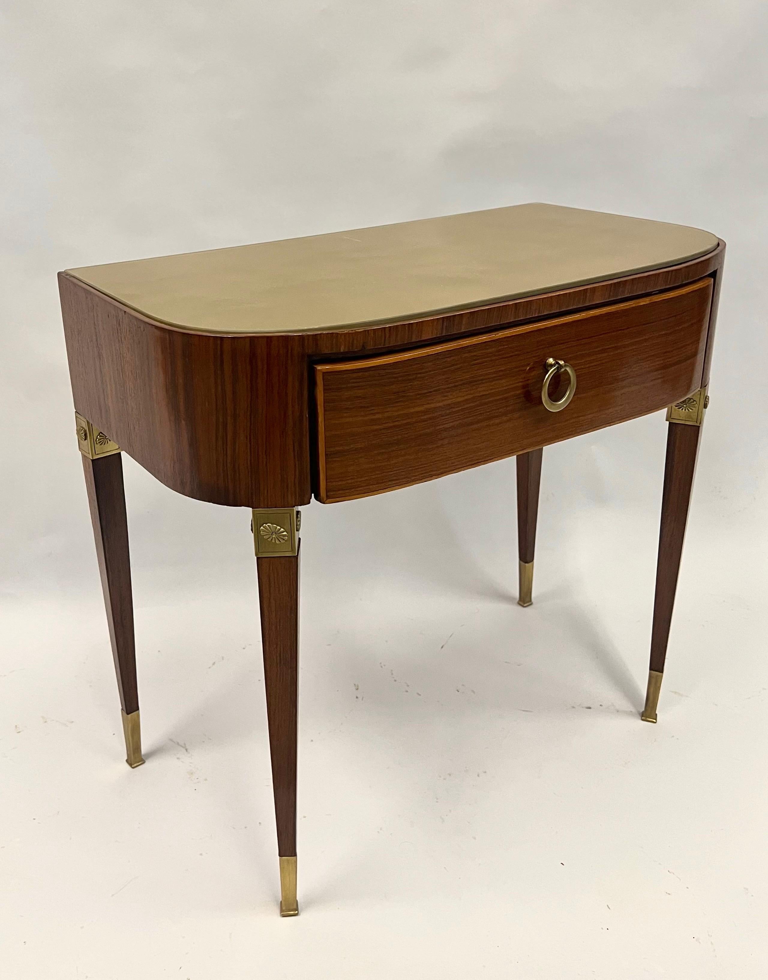 Pair of Italian Modern Neoclassical End or Side Tables / Nightstands, Gio Ponti For Sale 2