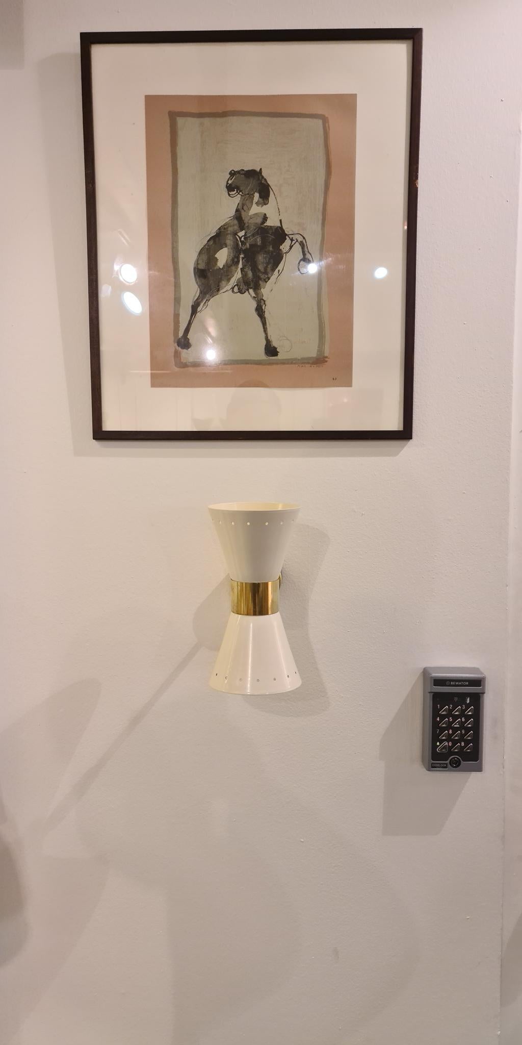 Pair of Italian Modern Sconces Stilnovo Style, Wall Light 5