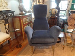 Paire de chaises longues sculpturales italiennes modernes