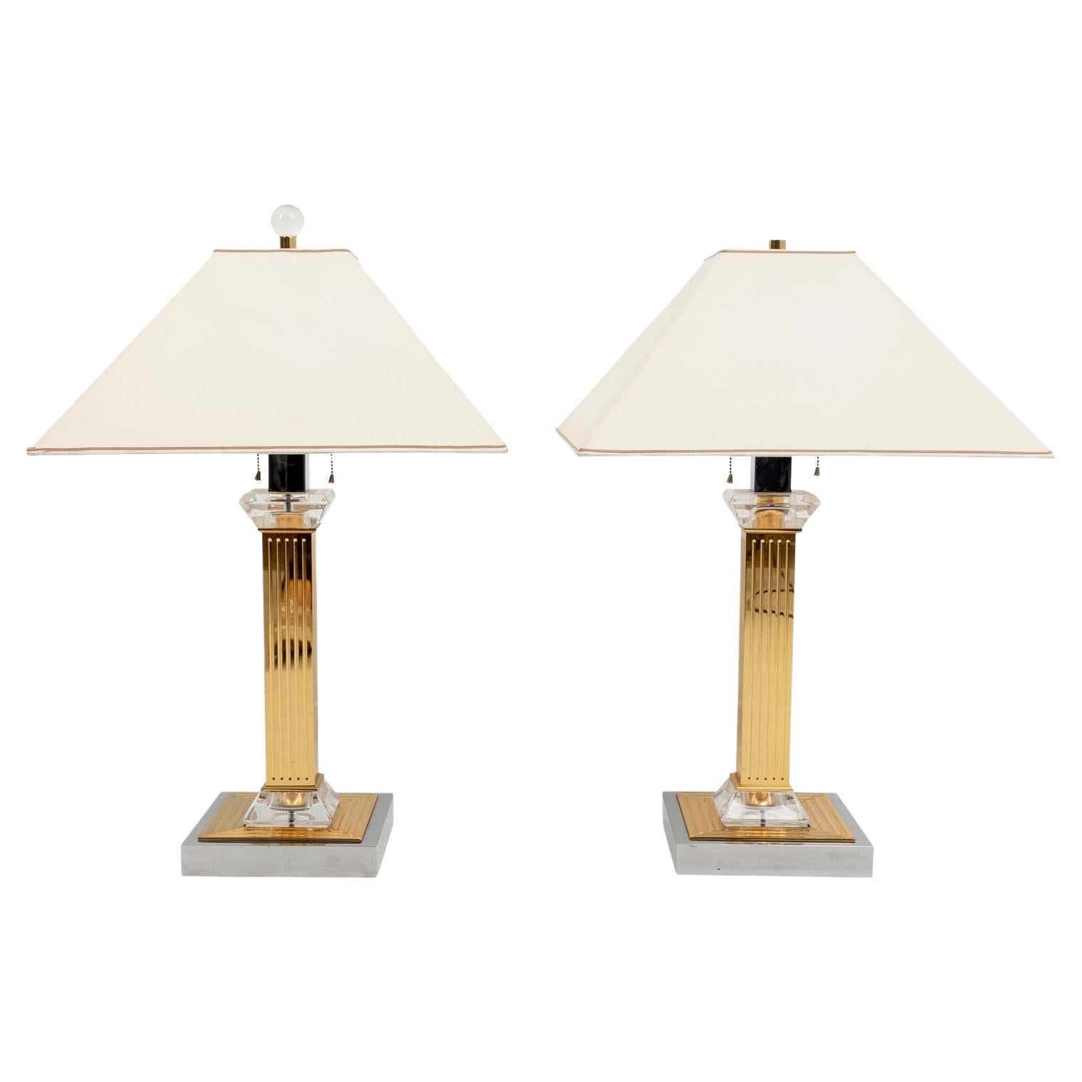 Pair of Italian Modern Table Lamps