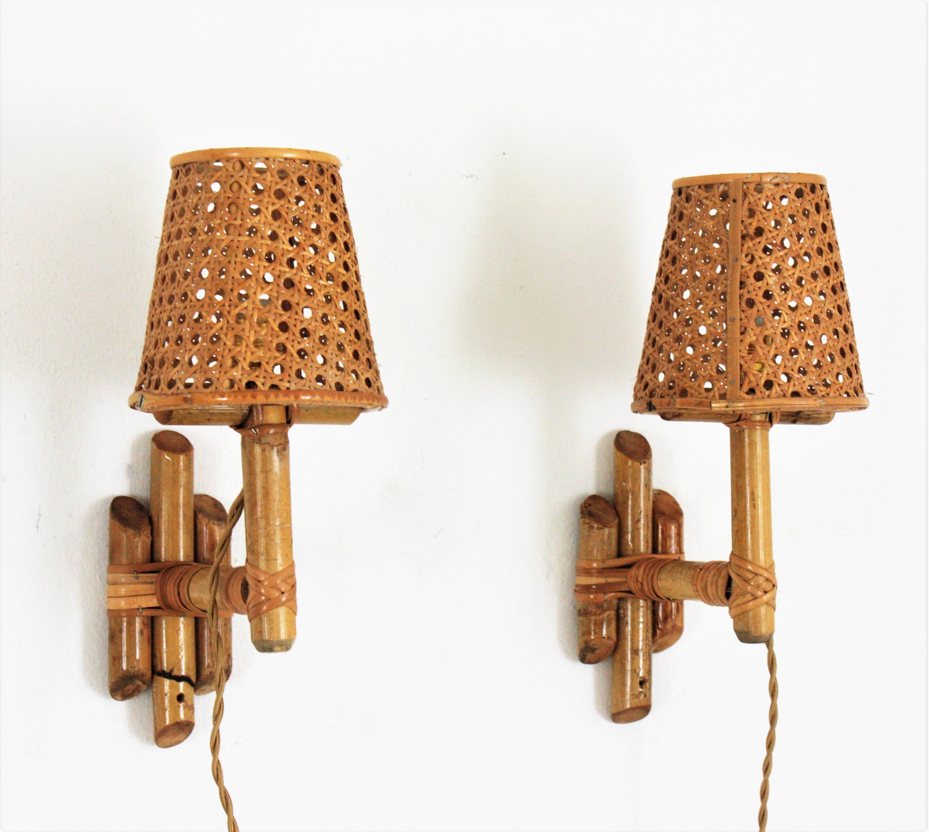 bamboo wall sconce