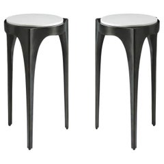 Pair of Italian Modernist Accent Tables
