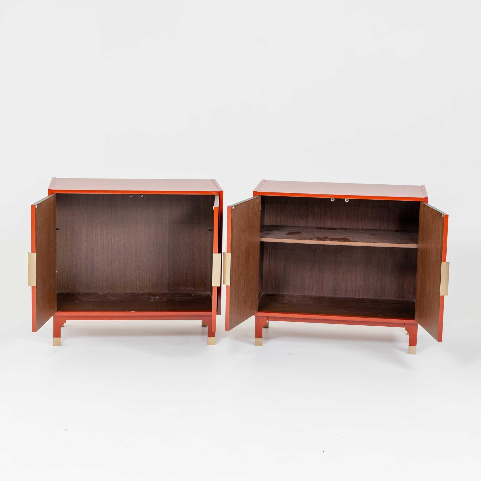Late 20th Century Pair of Italian Modernist Cabinets, 1970s