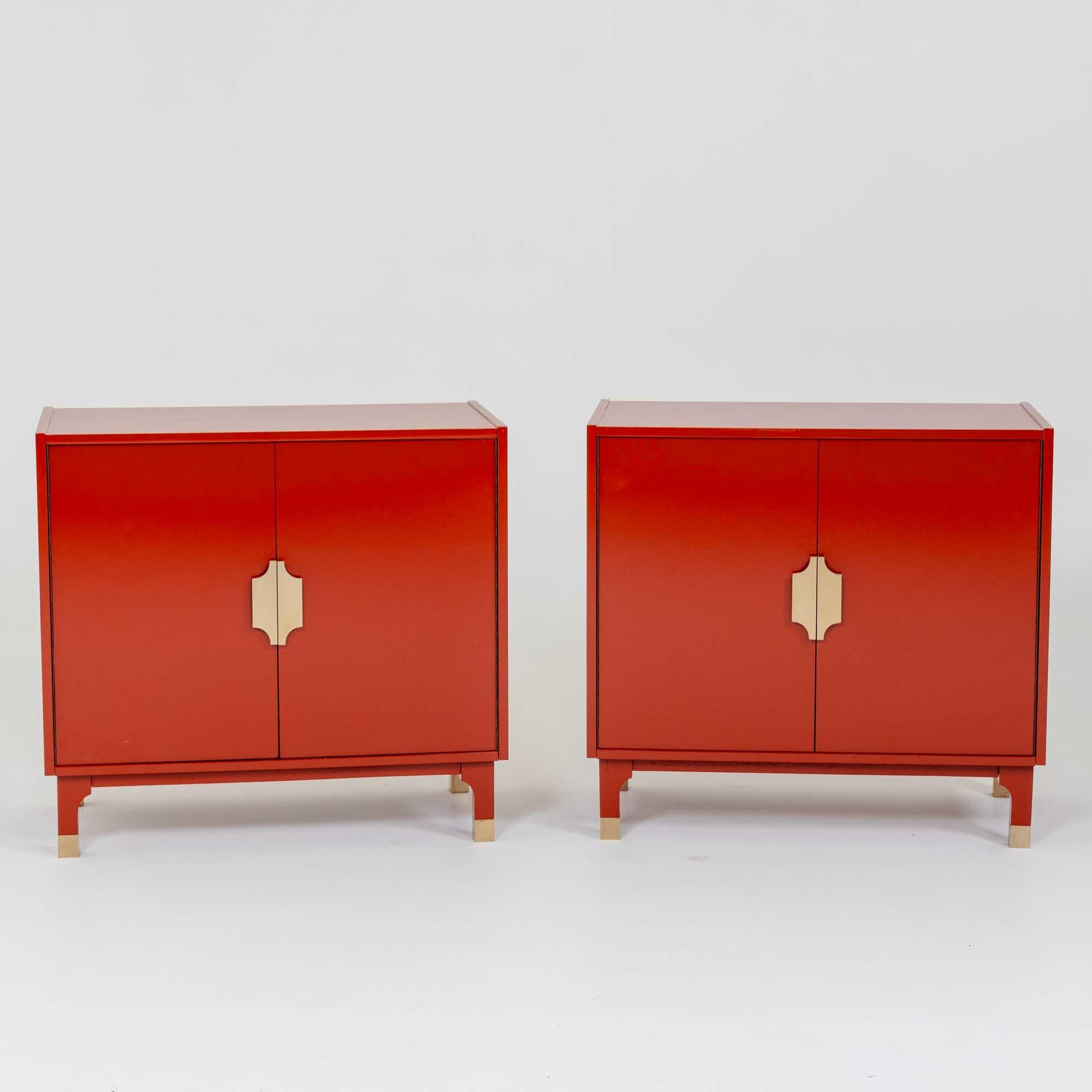 Pair of Italian Modernist Cabinets, 1970s 1