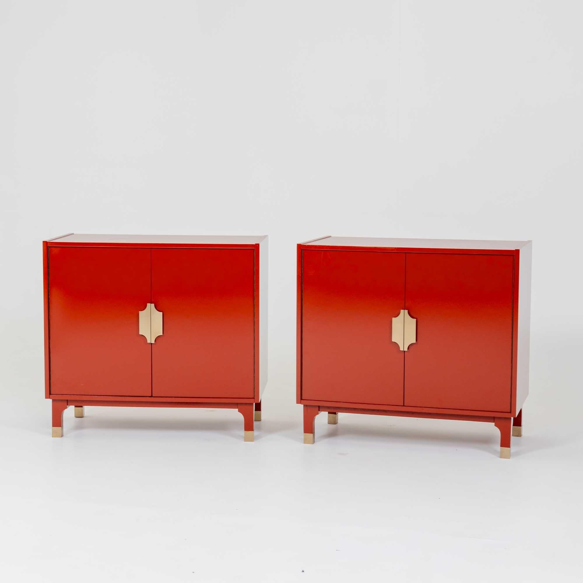 Pair of Italian Modernist Cabinets, 1970s 2
