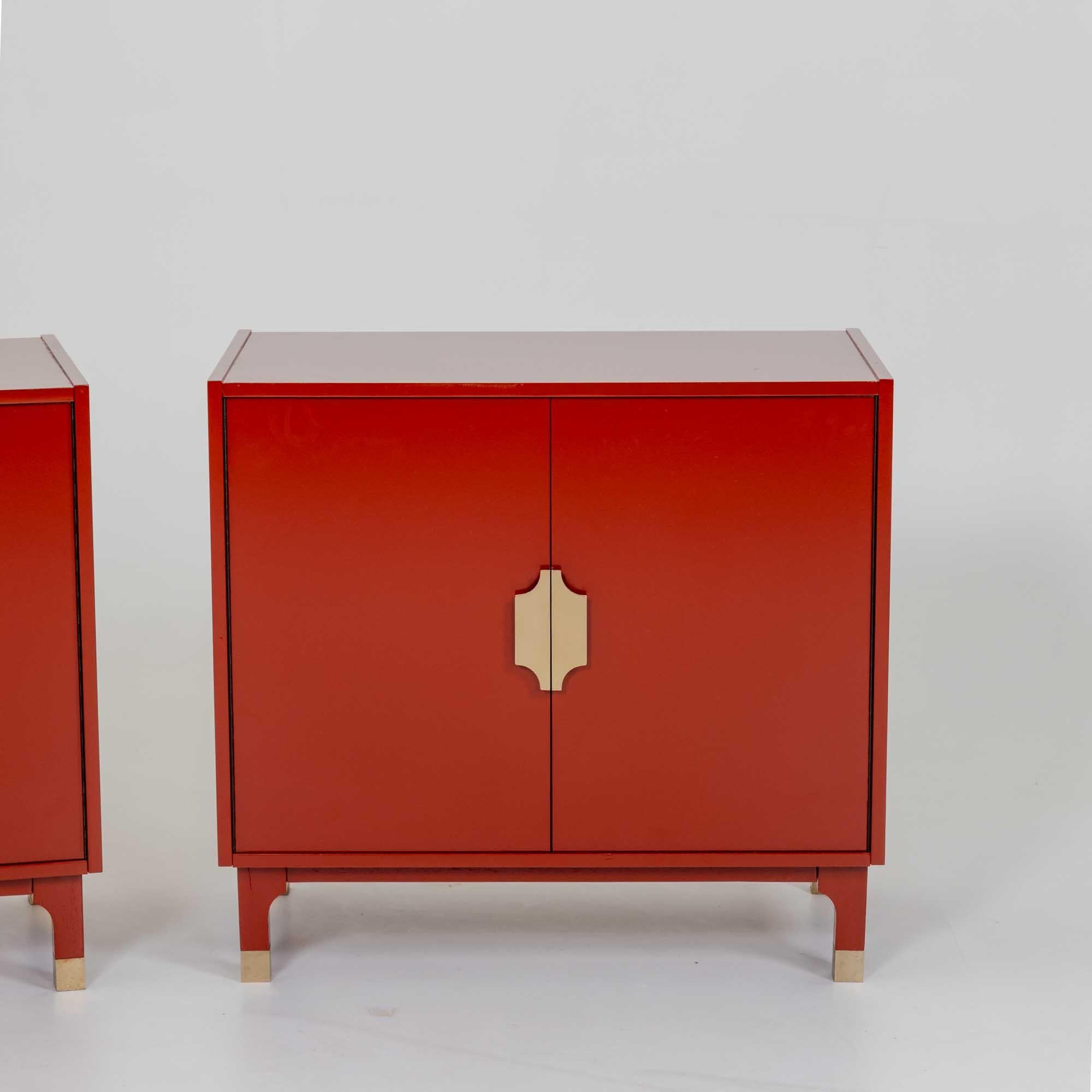 Pair of Italian Modernist Cabinets, 1970s 3