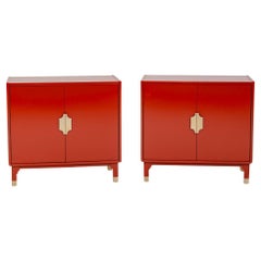 Pair of Italian Modernist Cabinets, 1970s