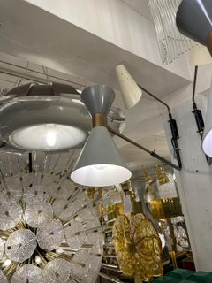 Ein Paar italienische Wandleuchten im modernistischen Design, ca. 1970er Jahre