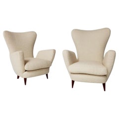 Pair of Italian Modernist armchairs Att. to Ico Parisi