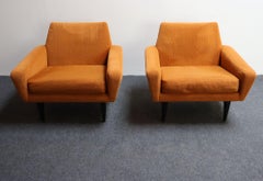 Coppia di sedie da salotto scultoree moderniste italiane di Pizzetti