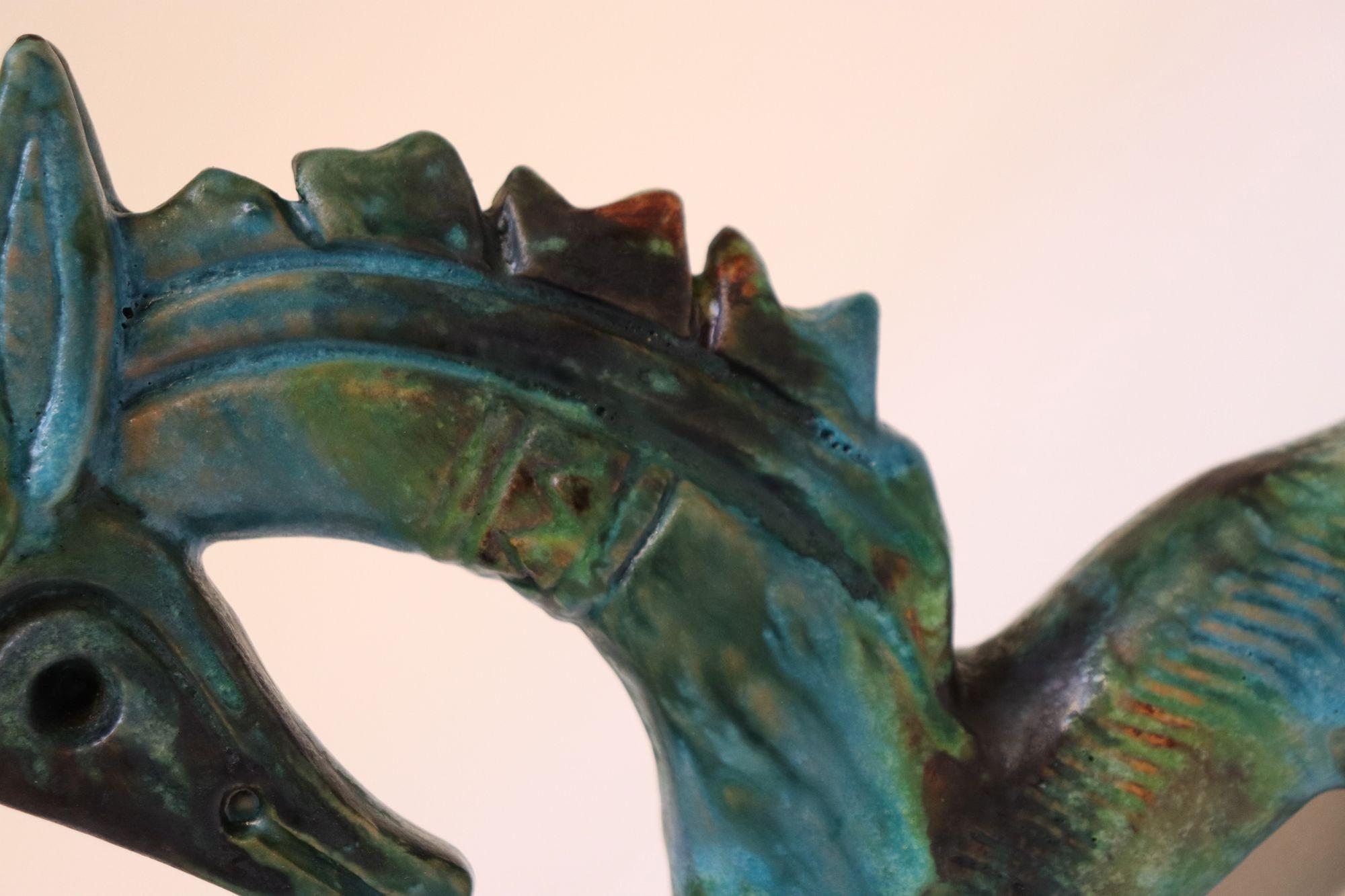Paire de chevaux modernistes italiens en céramique Sea Garden par Alvino Bagni pour Raymor en vente 13