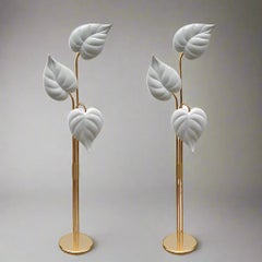 Pair of Italian Modernist Three-Light Floor Lamps
