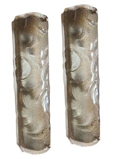Pair of Italian Molded Glass Sconces