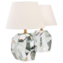 Coppia di lampade da tavolo Table Rock di Murano