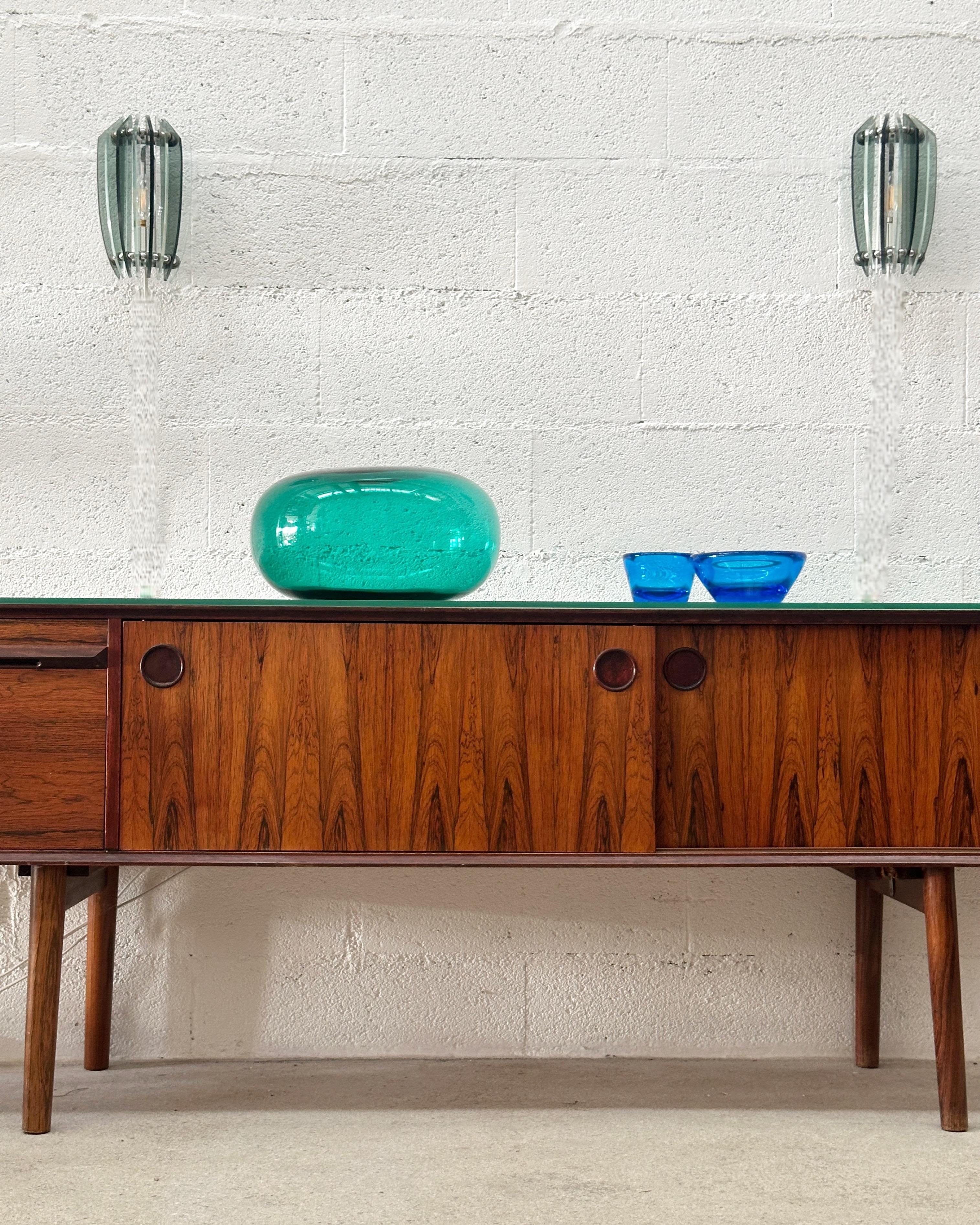 Paire d'appliques italiennes en verre de Murano et chrome par Veca fabriqué en Italie 1960 en vente 7