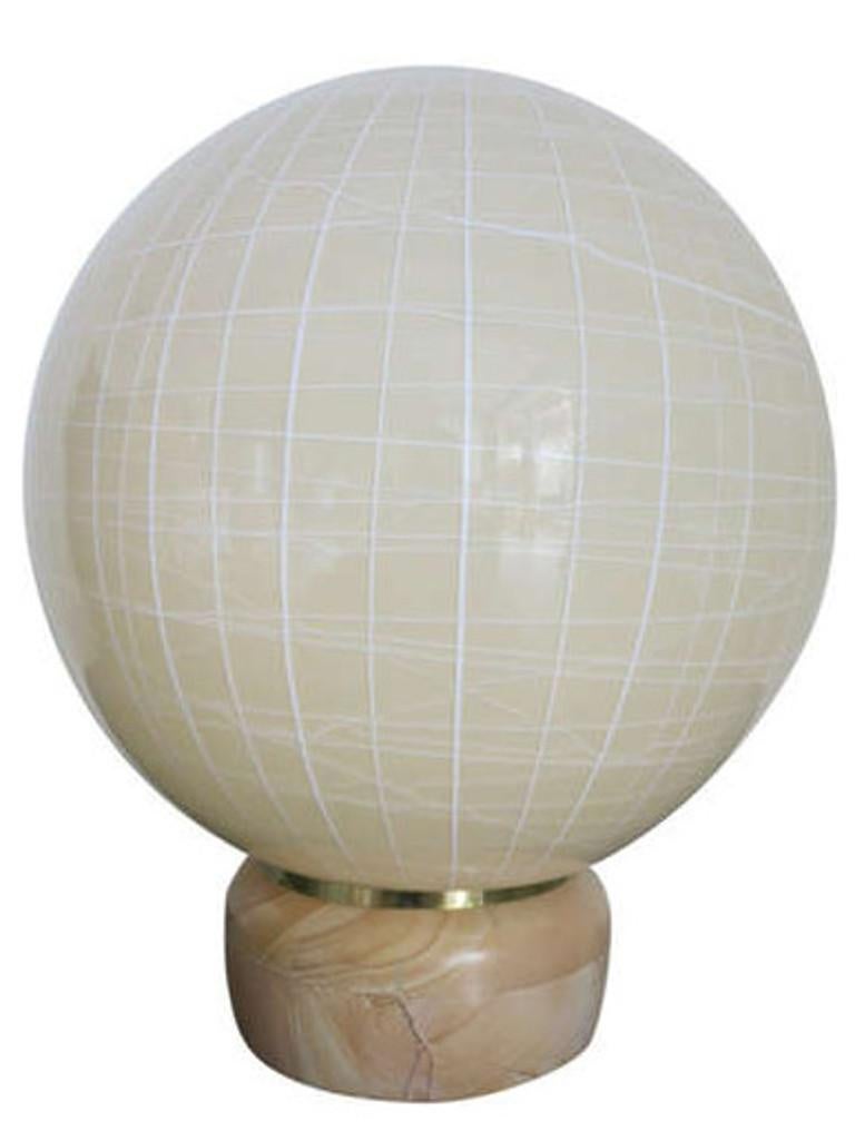 Italian Pair of Globe Lamps by Venini