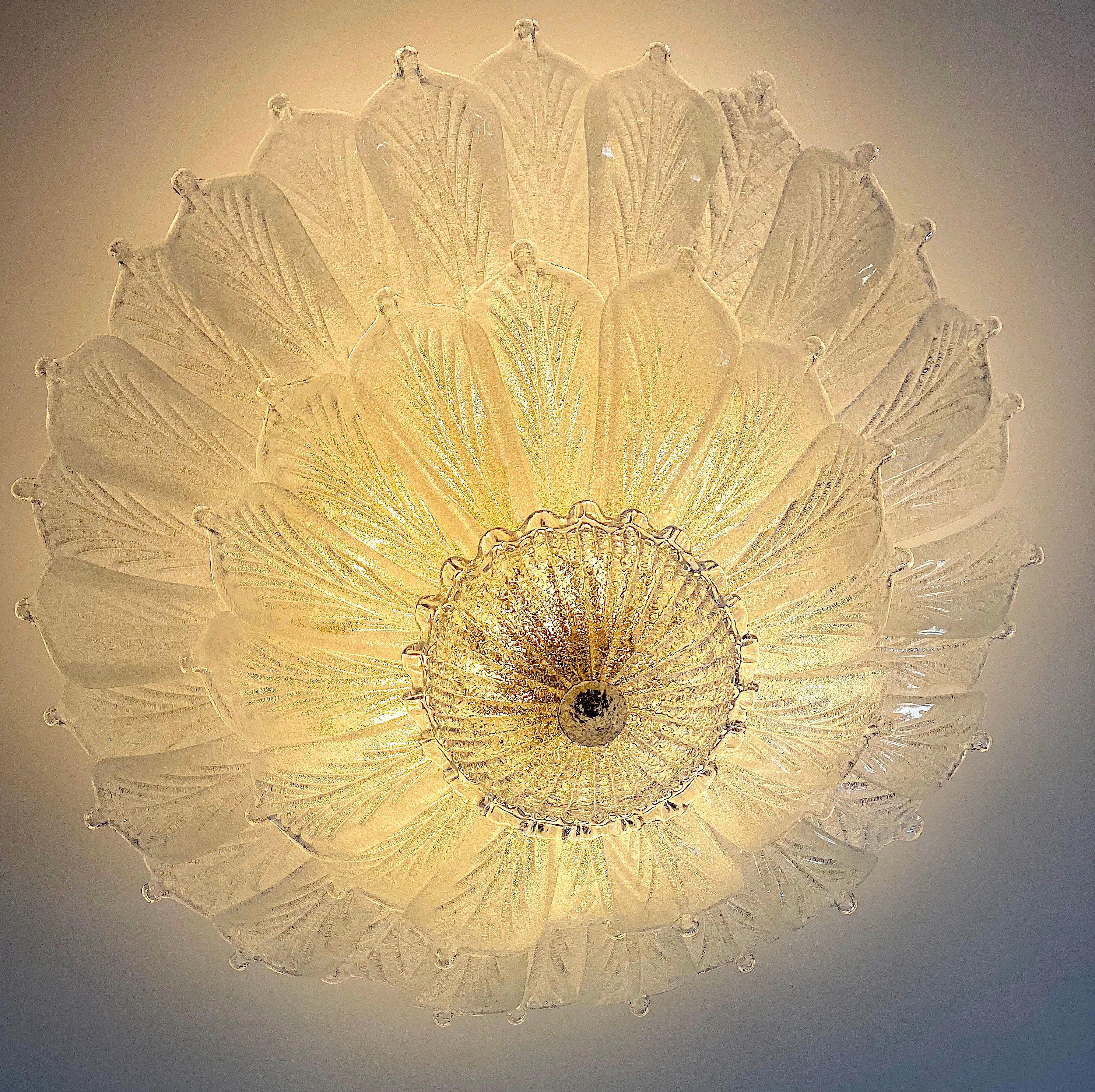 Coppia di lampadari a incasso in vetro di Murano in vendita 12