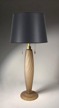 Pair of Italian Murano Glass Ondoso Lamps by Donghia / Venini