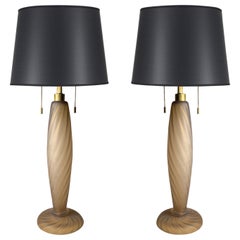 Paire de lampes Ondoso en verre de Murano par Donghia / à la manière de Venini