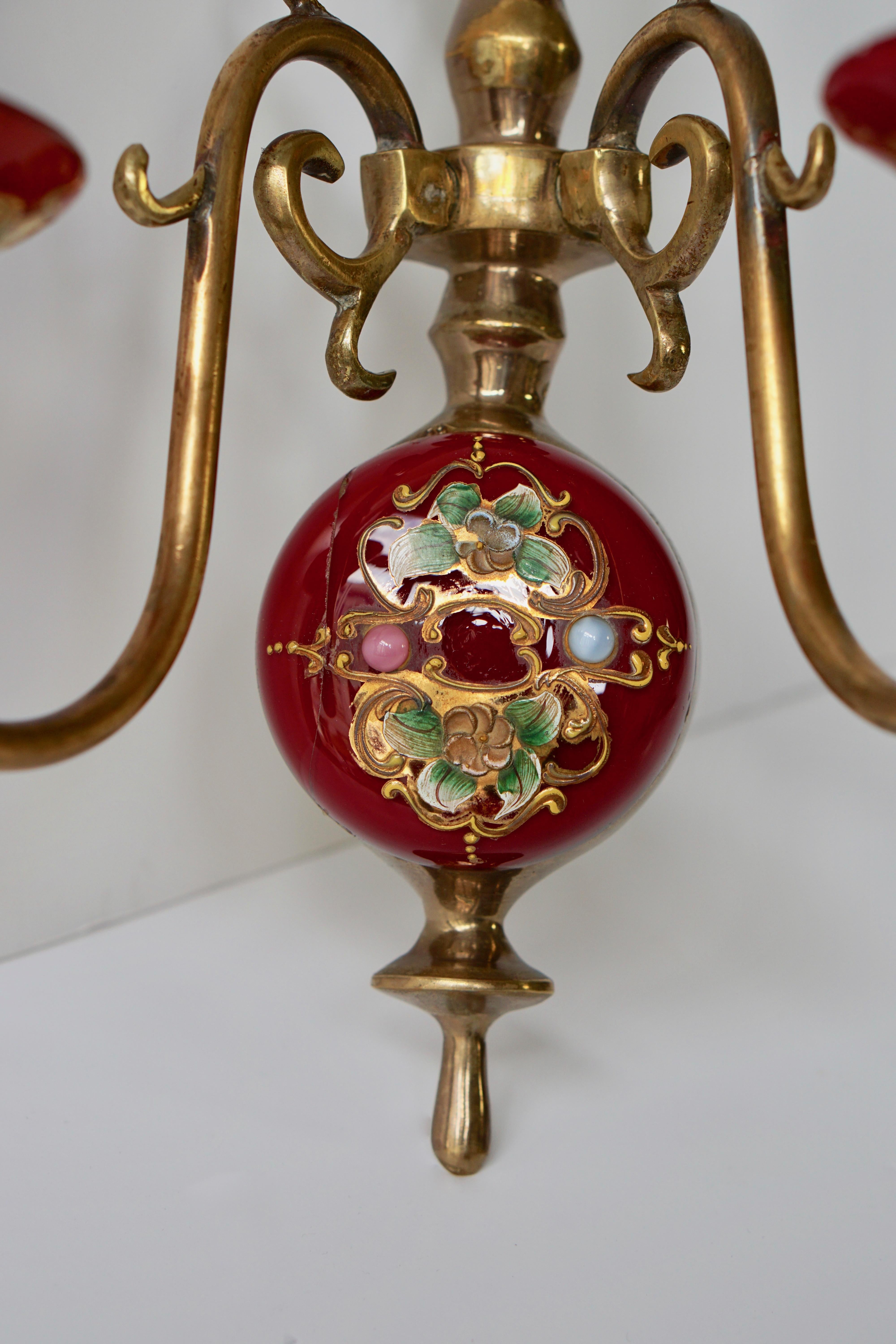 Pair of Italian Murano Glass Sconces For Sale 7