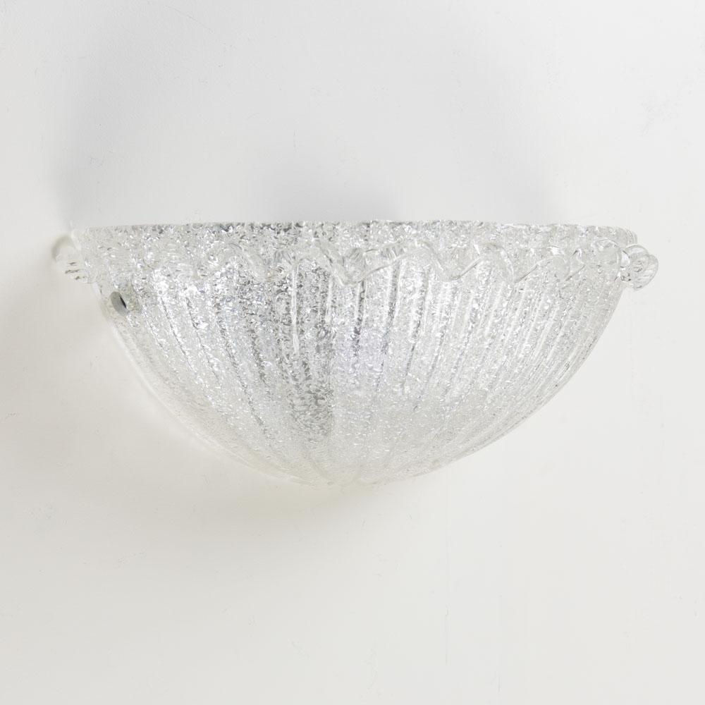 20th Century Pair of Italian Murano Glass Sconces For Sale