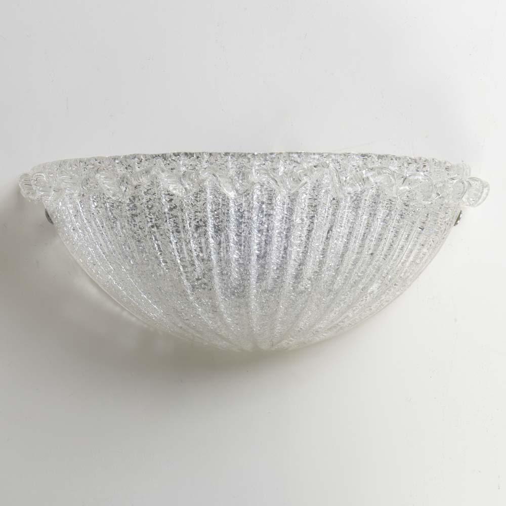 Pair of Italian Murano Glass Sconces For Sale 3