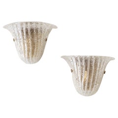 Pair of Italian Murano Glass Sconces