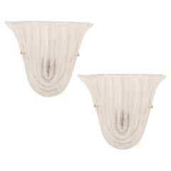 Pair of Italian Murano Glass Sconces