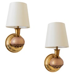 Paire d'Appliques Italiennes en Verre de Murano
