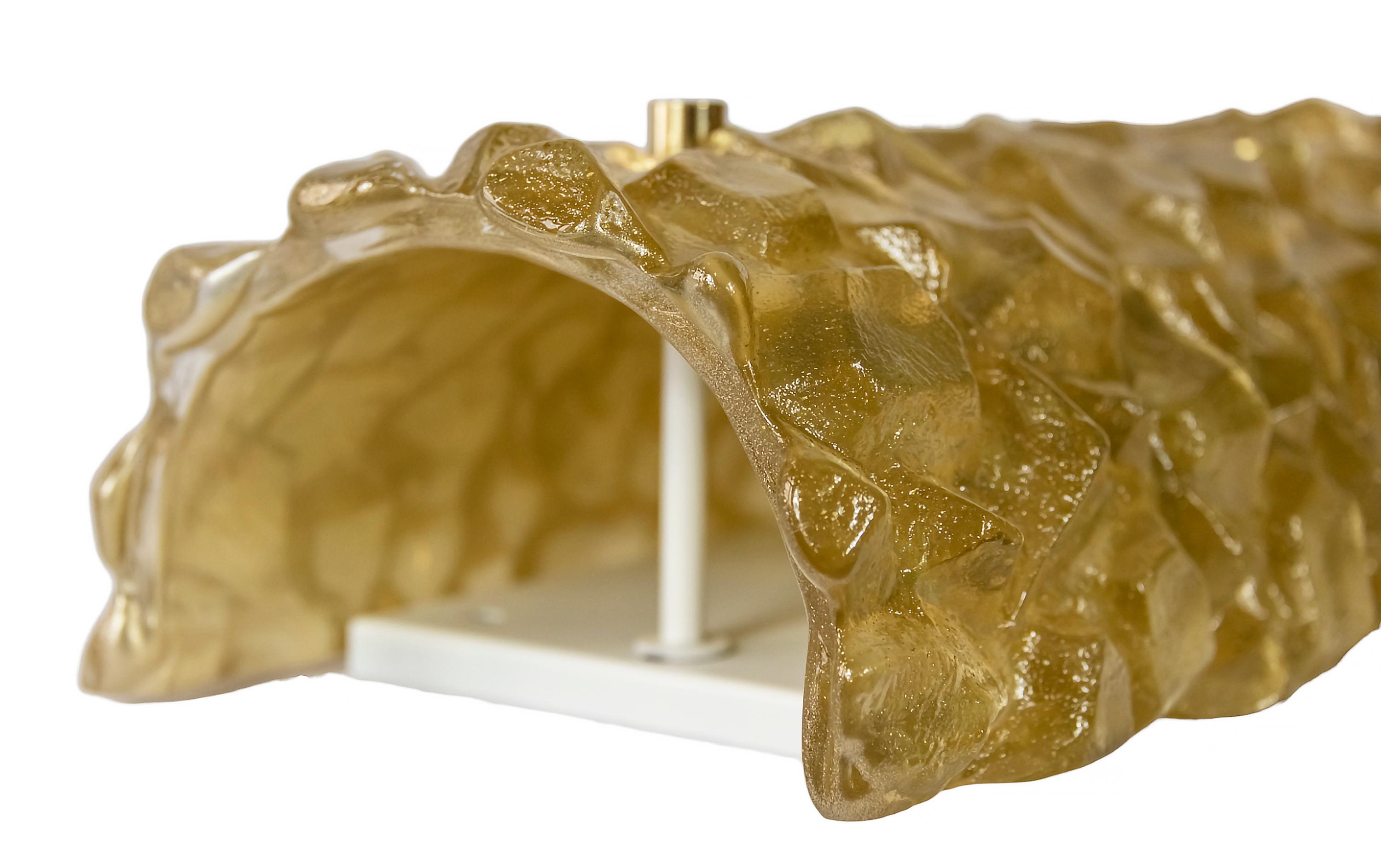 Pair of Italian Murano Glass Wall Light Sconces In Excellent Condition For Sale In Vilnius, LT