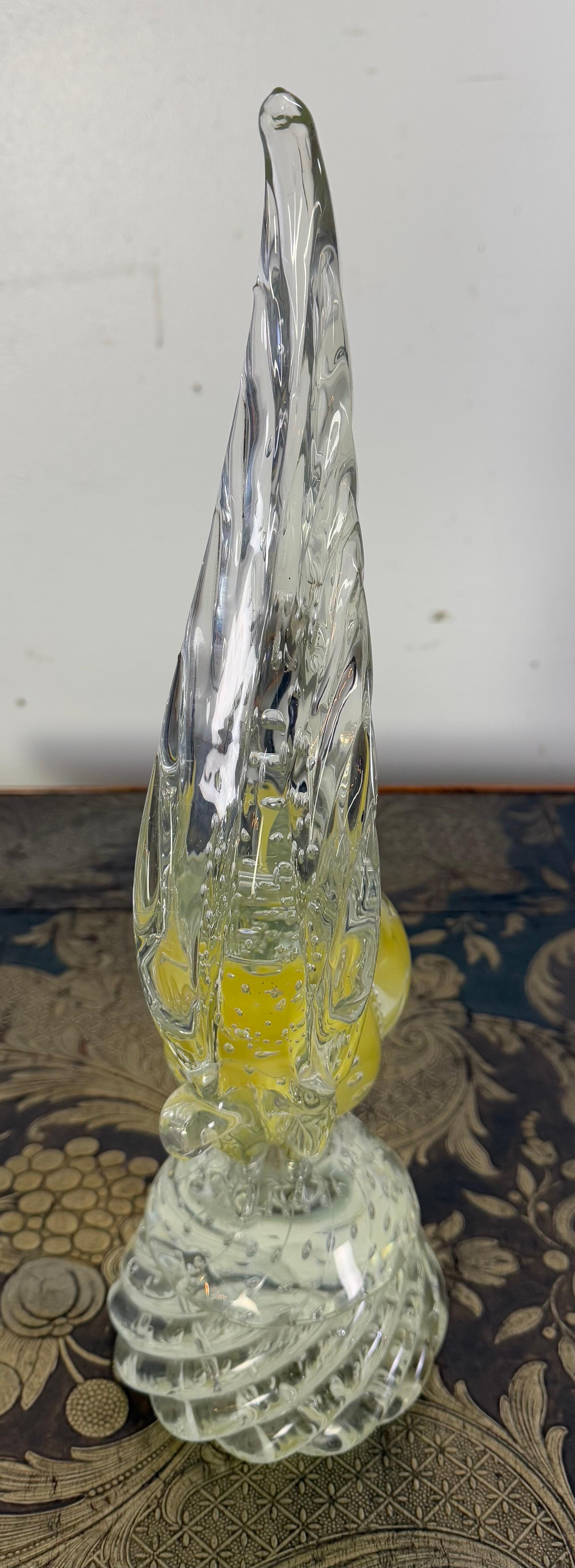 Pareja de gallos italianos de Murano C. 1930 en venta 4